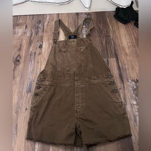 Gap teen brown overalls